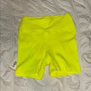 Year of Ours Women's Neon Yellow Shorts